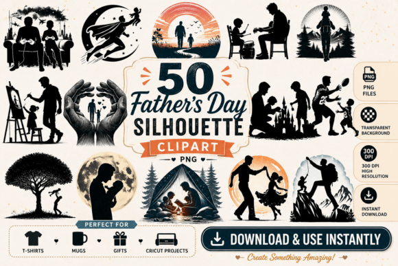 50 Heartwarming Father’s Day Silhouette: A Designer’s Toolkit for Emotional Visual Storytelling