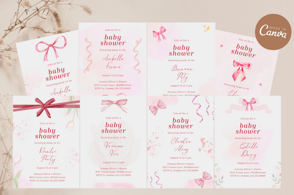 Coquette Baby Shower Invitation Bundles: A Complete Guide
