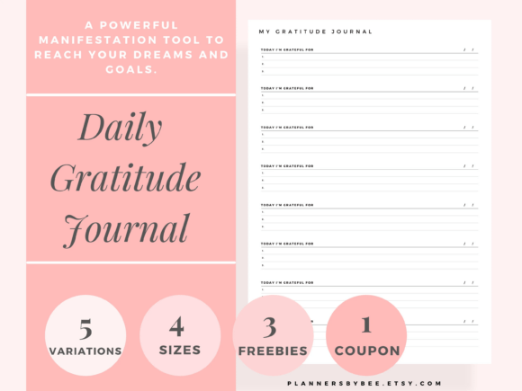 Daily Gratitude Journal: A Design Tool for Mindful Creation
