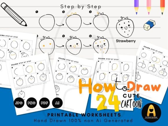 How to Draw Cute Fruits for Kids-KDP: A Creative Guide