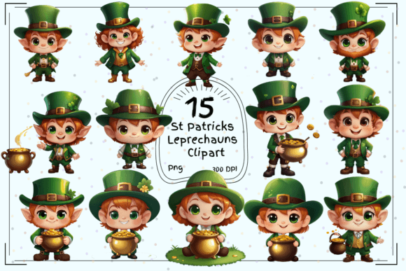Lucky Leprechaun Delight: 15 Cute Clipart for St. Patrick's Day