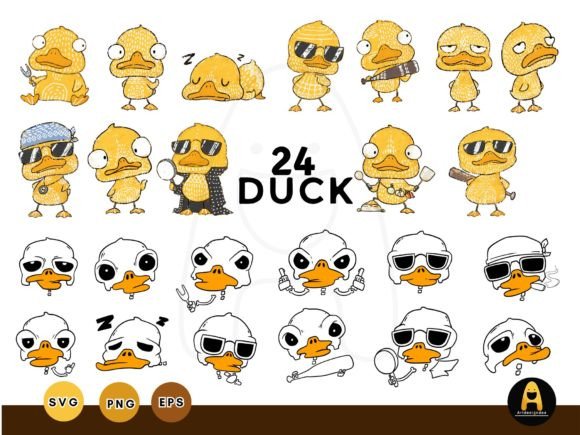 Skull, Duck Head, Duck Printmaking Style: A Quirky Blend