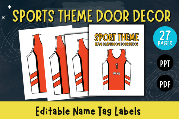 Sports Theme Door Decor: A Dynamic PPT Template